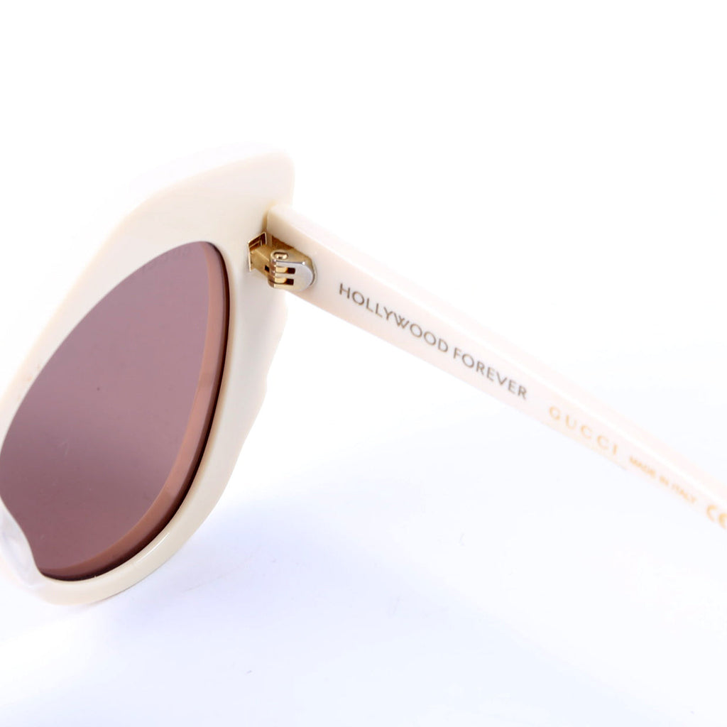 GG1095S 002 Cateye Crystal Sunglasses Cream