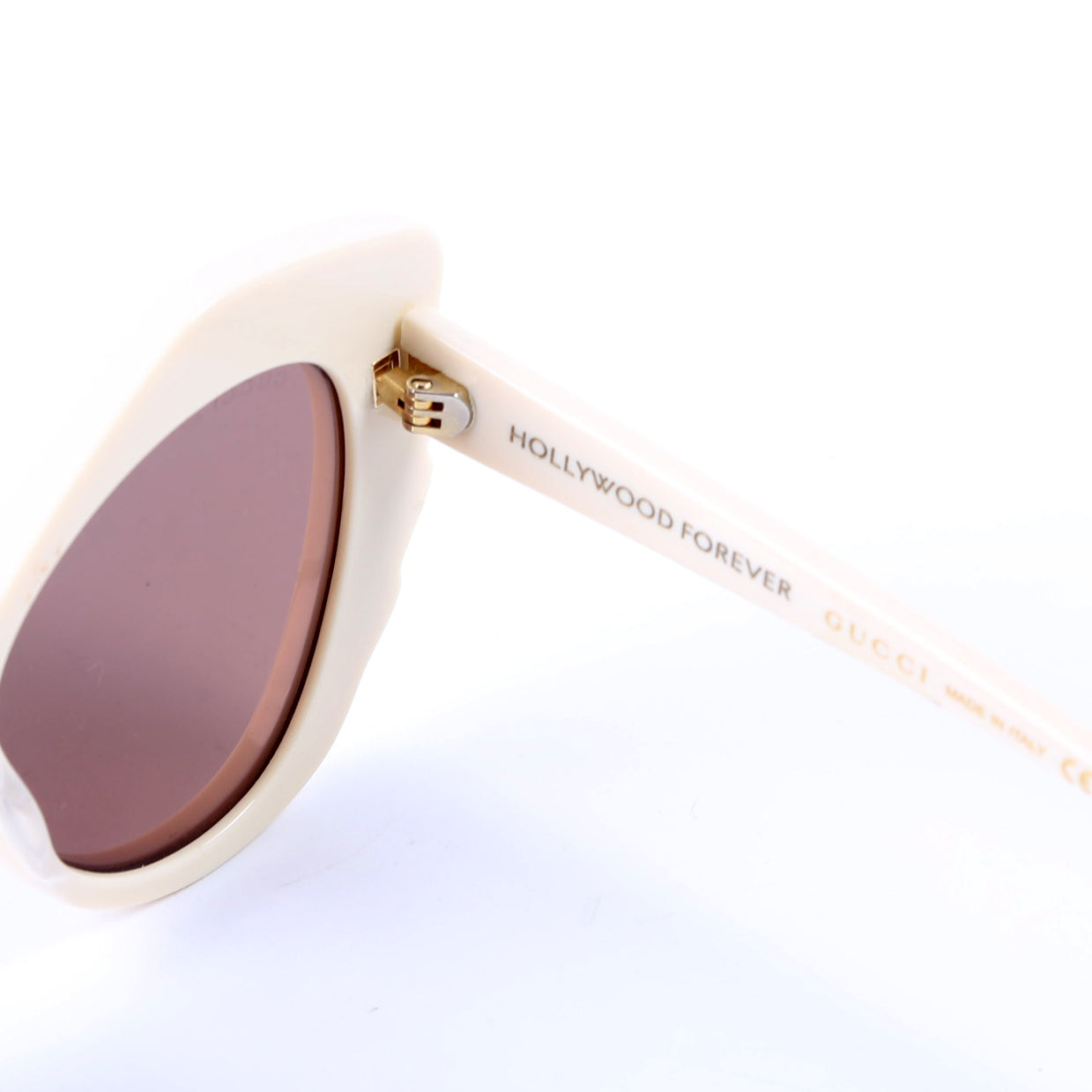 GG1095S 002 Cateye Crystal Sunglasses Cream