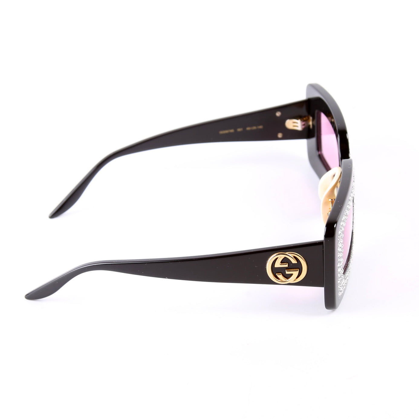 Gucci GG0974S 001 Sunglasses Black/Pink