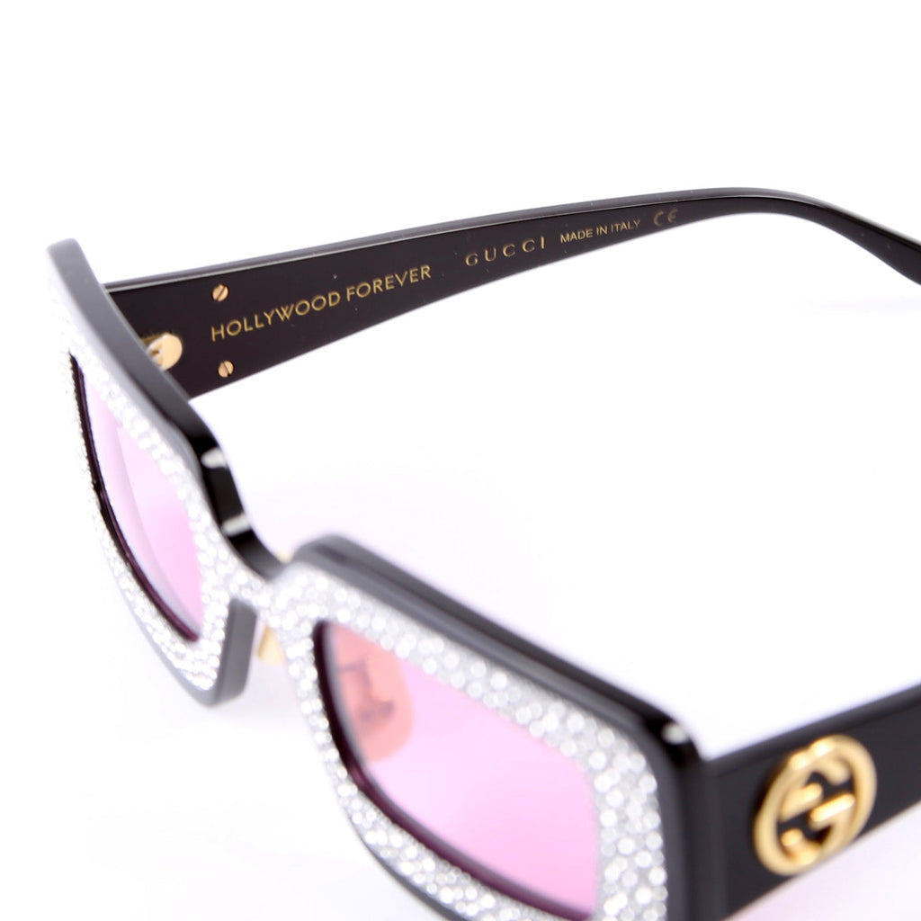 Gucci GG0974S 001 Sunglasses Black/Pink