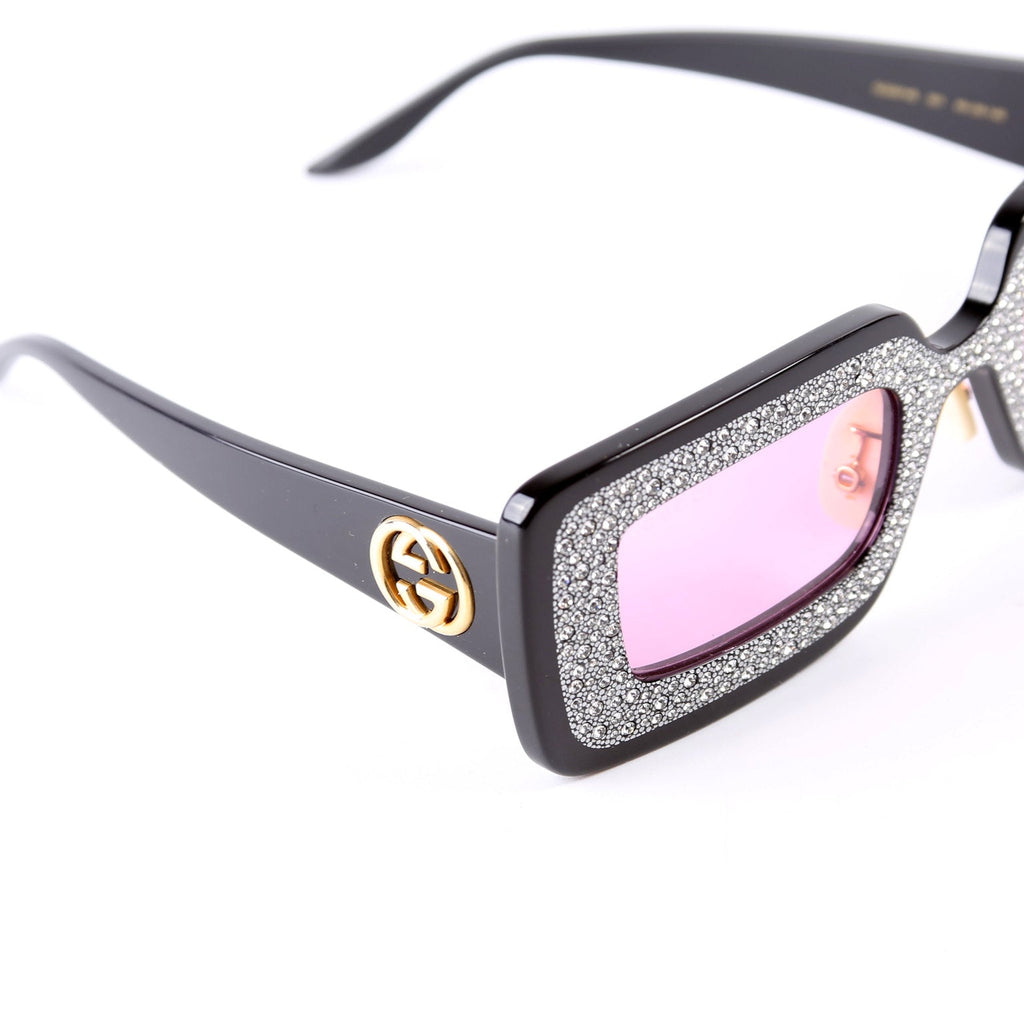 Gucci GG0974S 001 Sunglasses Black/Pink