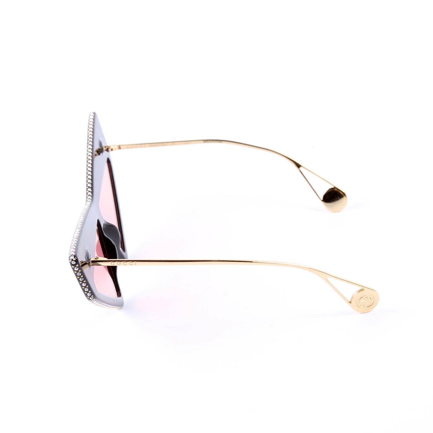 GG4030S 001 Crystal Sunglasses Black/Pink