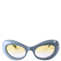 GG0990S 002 Cateye Sunglasses Green