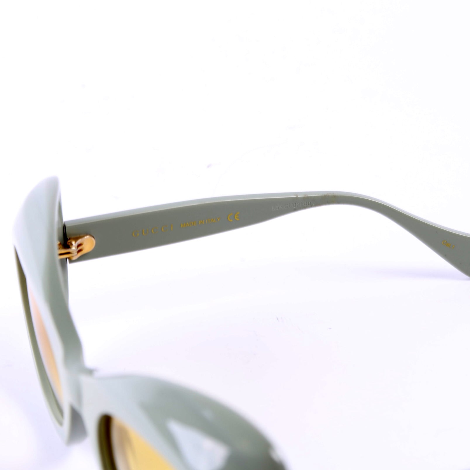 GG0990S 002 Cateye Sunglasses Green