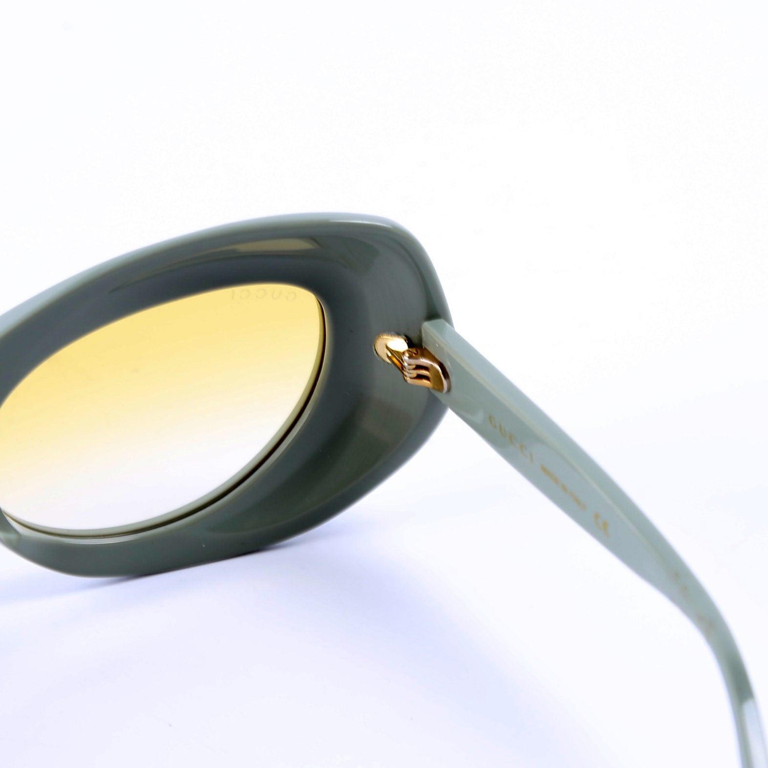 GG0990S 002 Cateye Sunglasses Green