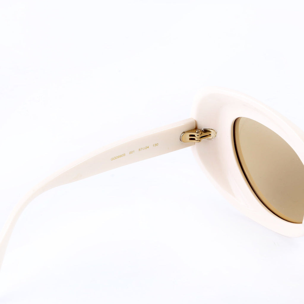 GG0990S 001 Cateye Sunglasses Cream