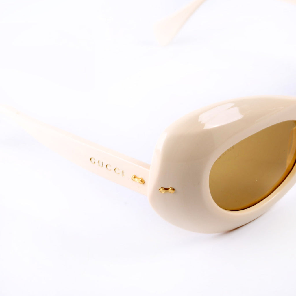 GG0990S 001 Cateye Sunglasses Cream