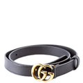 409417 GG Marmont Thin Belt Size 70/28 Black