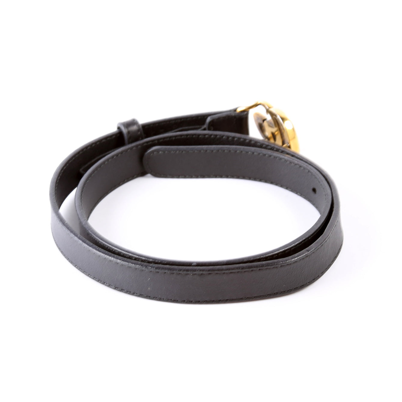 409417 GG Marmont Thin Belt Size 70/28 Black