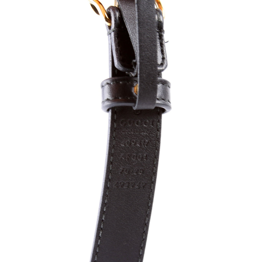 409417 GG Marmont Thin Belt Size 70/28 Black