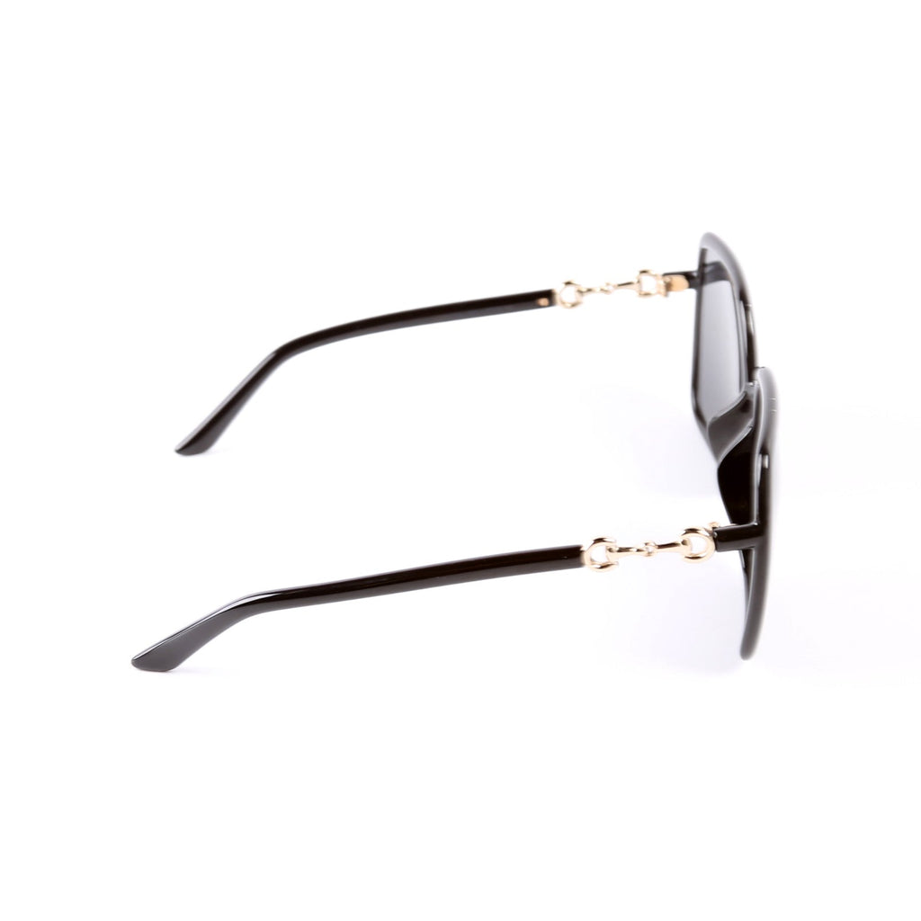 GG0890SA Oversized Square Horsebit Sunglasses Black