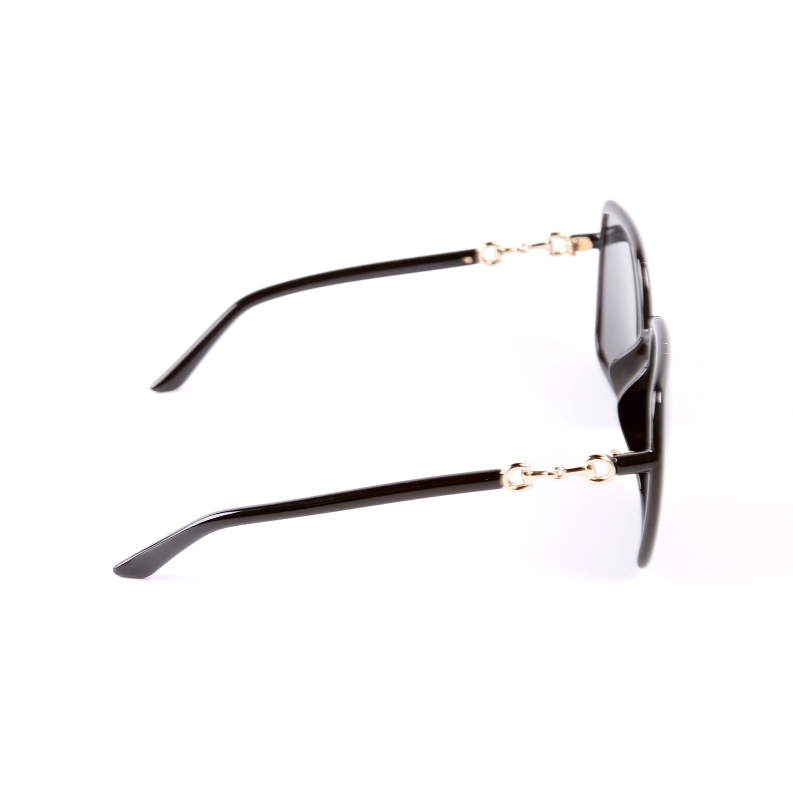 GG0890SA Oversized Square Horsebit Sunglasses Black