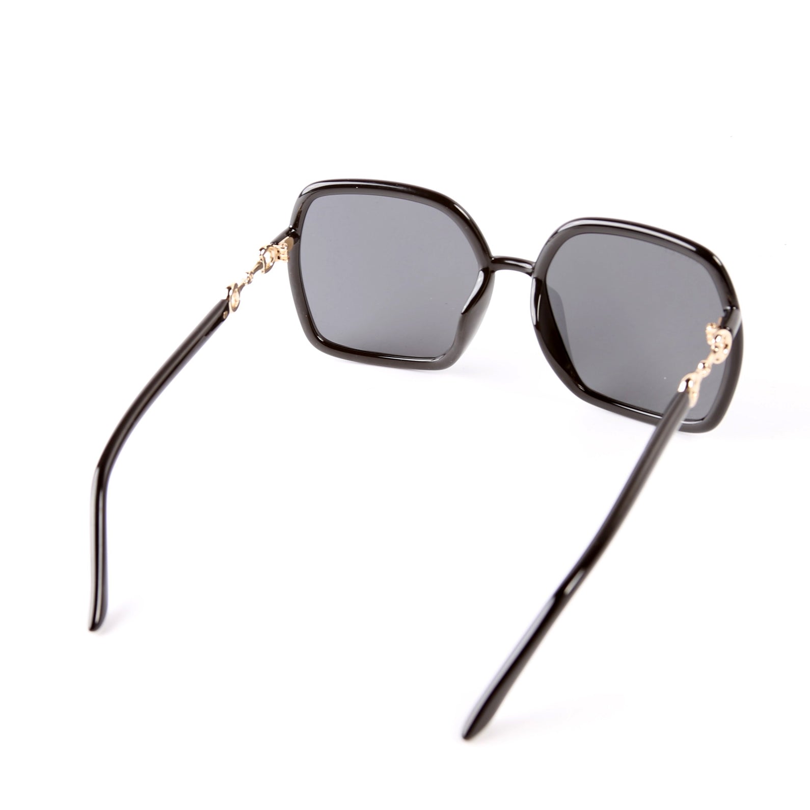 GG0890SA Oversized Square Horsebit Sunglasses Black