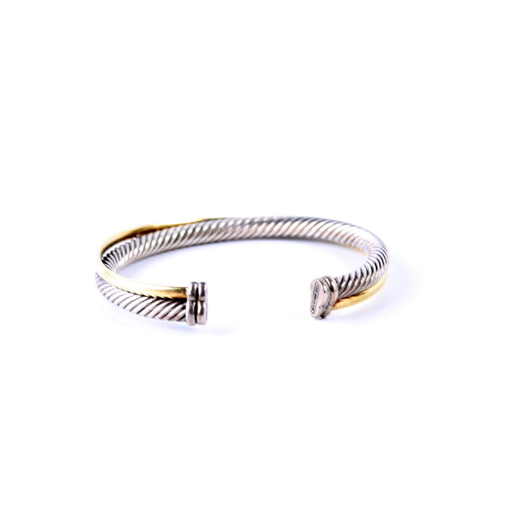 X Crossover Cuff Bracelet 925/750
