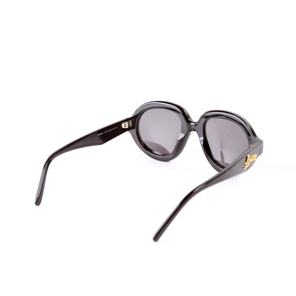 LW401051 Curvy Acetate Sunglasses Black