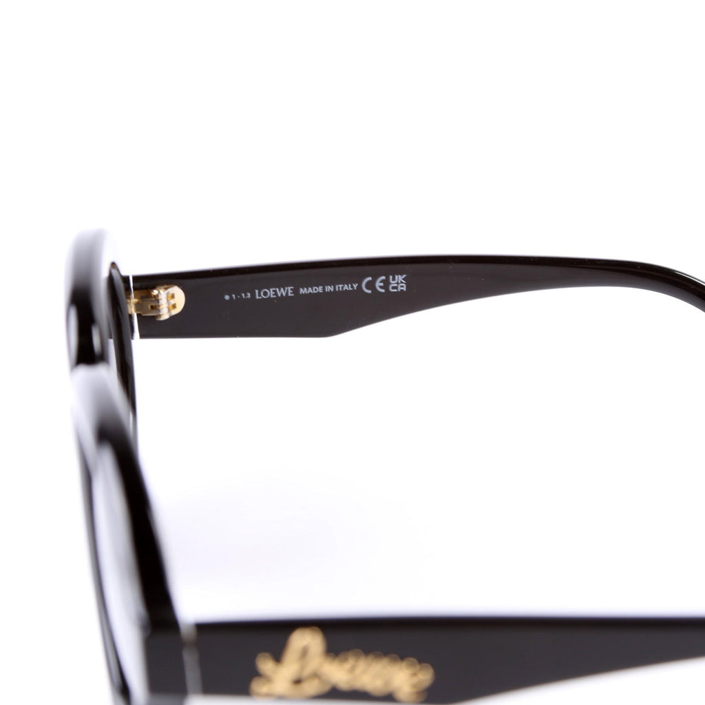 LW401051 Curvy Acetate Sunglasses Black