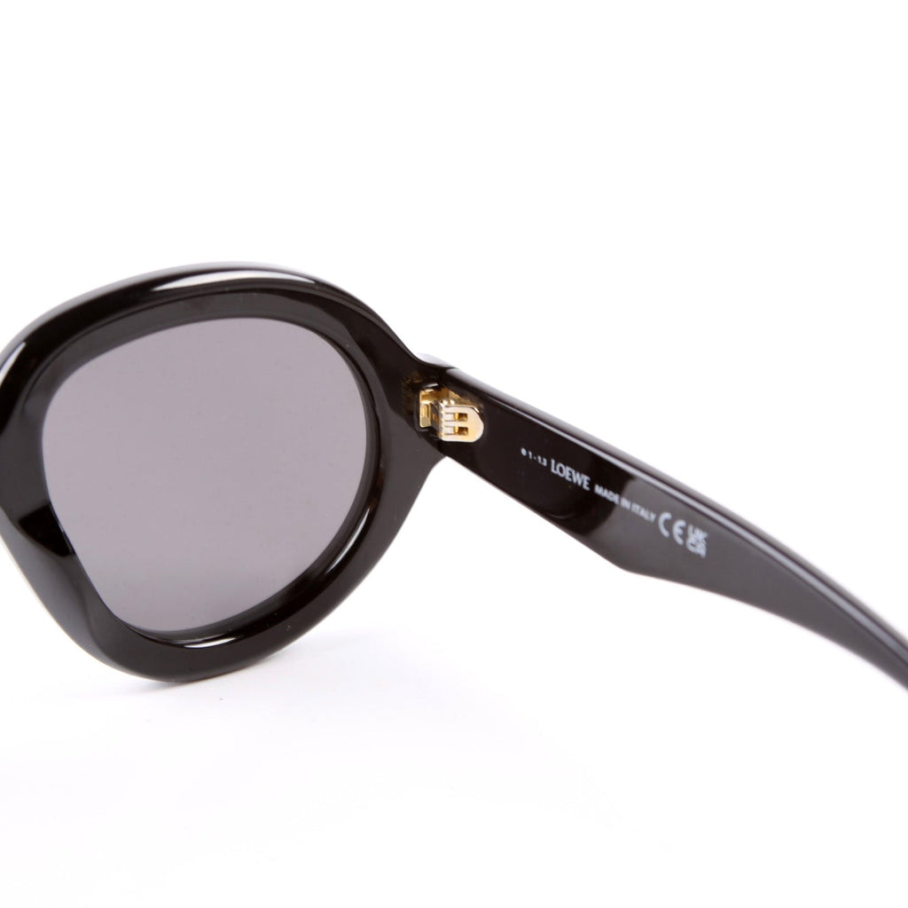 LW401051 Curvy Acetate Sunglasses Black