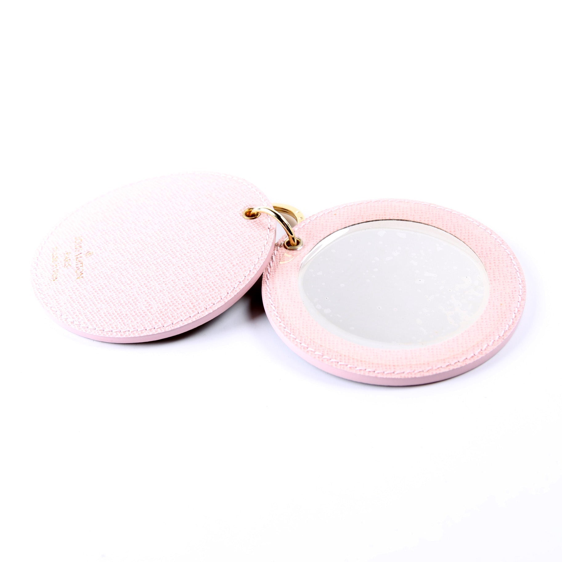 Monogram Mirror Bag Charm Pink