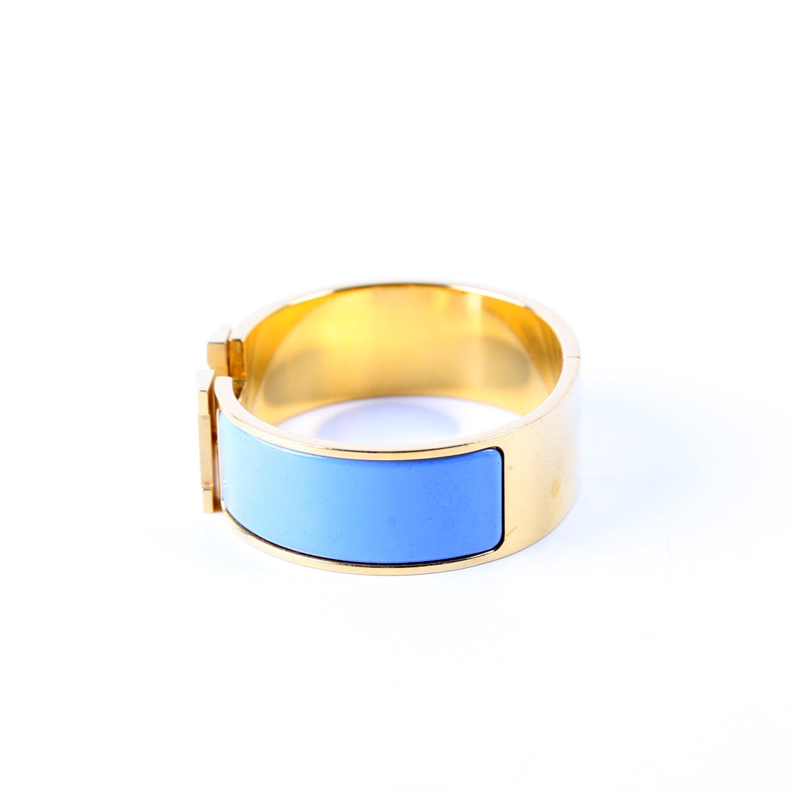Clic Clac Wide Bracelet Gold/Blue