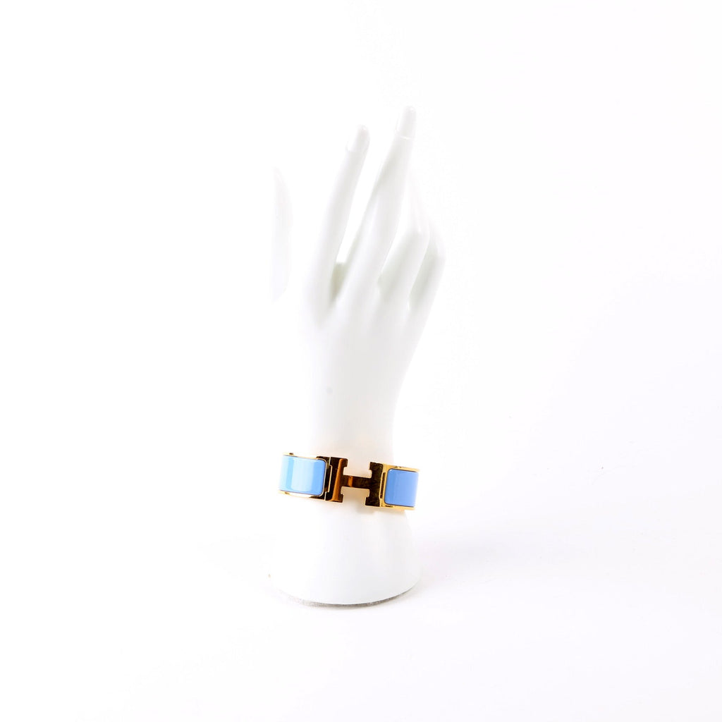 Clic Clac Wide Bracelet Gold/Blue