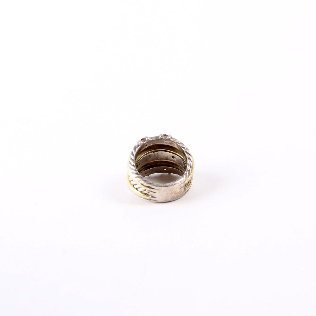 5 Row Metro Cable Ring 925/585/750