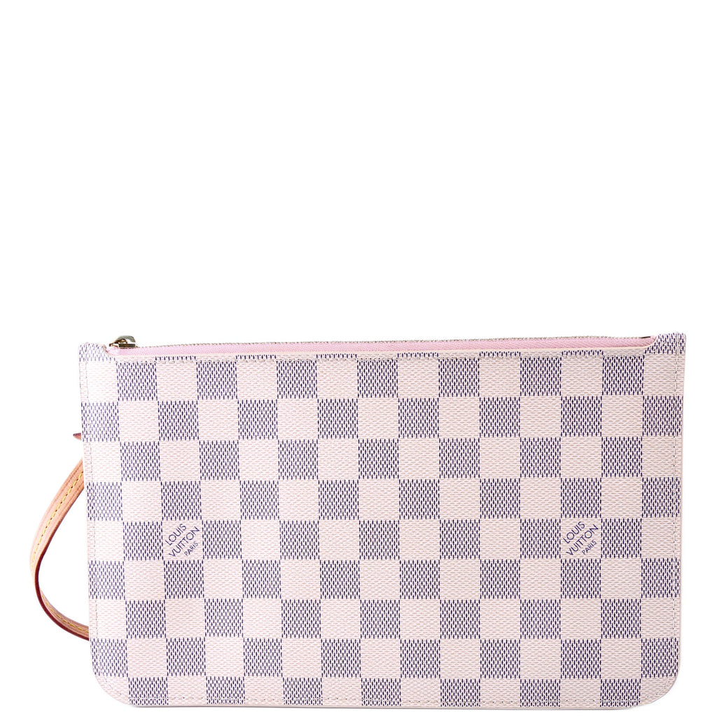 Pochette Only Damier Azur Neverfull Pink