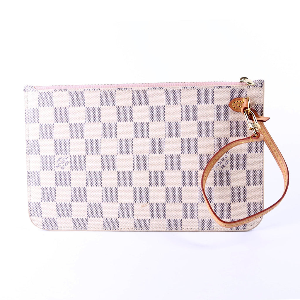 Pochette Only Damier Azur Neverfull Pink