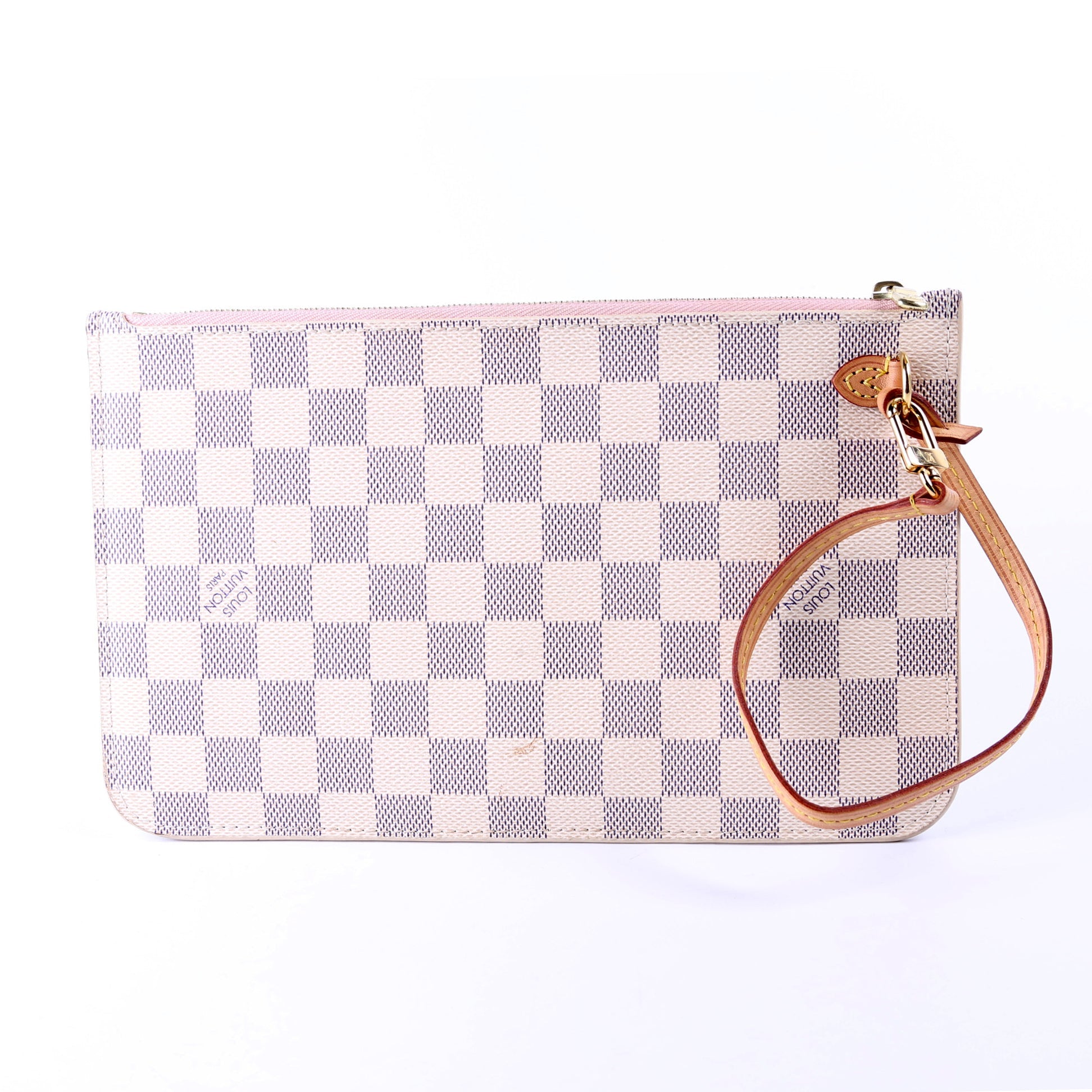 Pochette Only Damier Azur Neverfull Pink