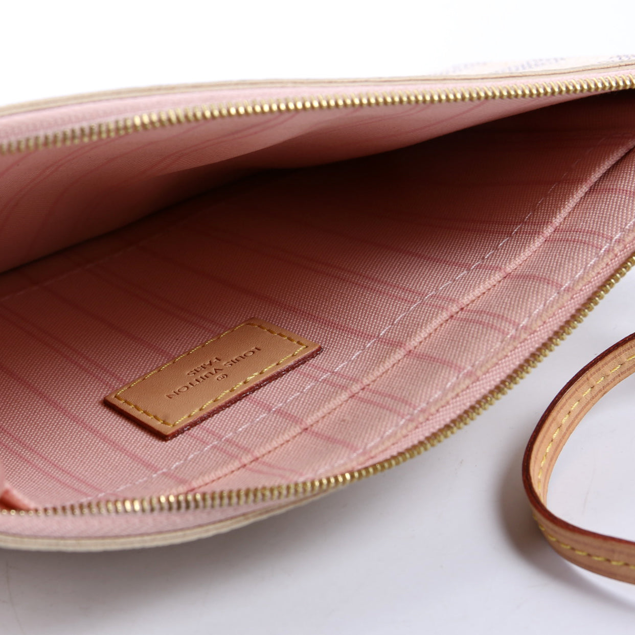 Pochette Only Damier Azur Neverfull Pink