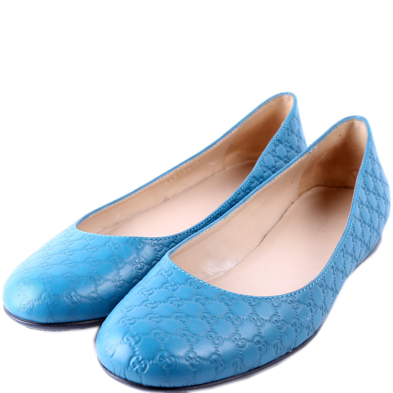 Gucci Guccissima Ballet Flats Size 37 Blue
