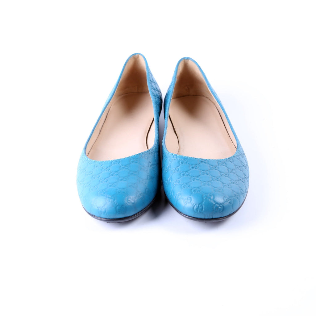 Gucci Guccissima Ballet Flats Size 37 Blue