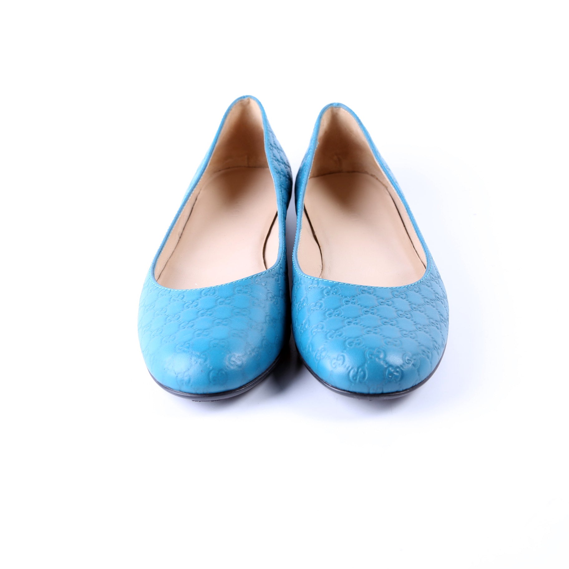 Gucci Guccissima Ballet Flats Size 37 Blue