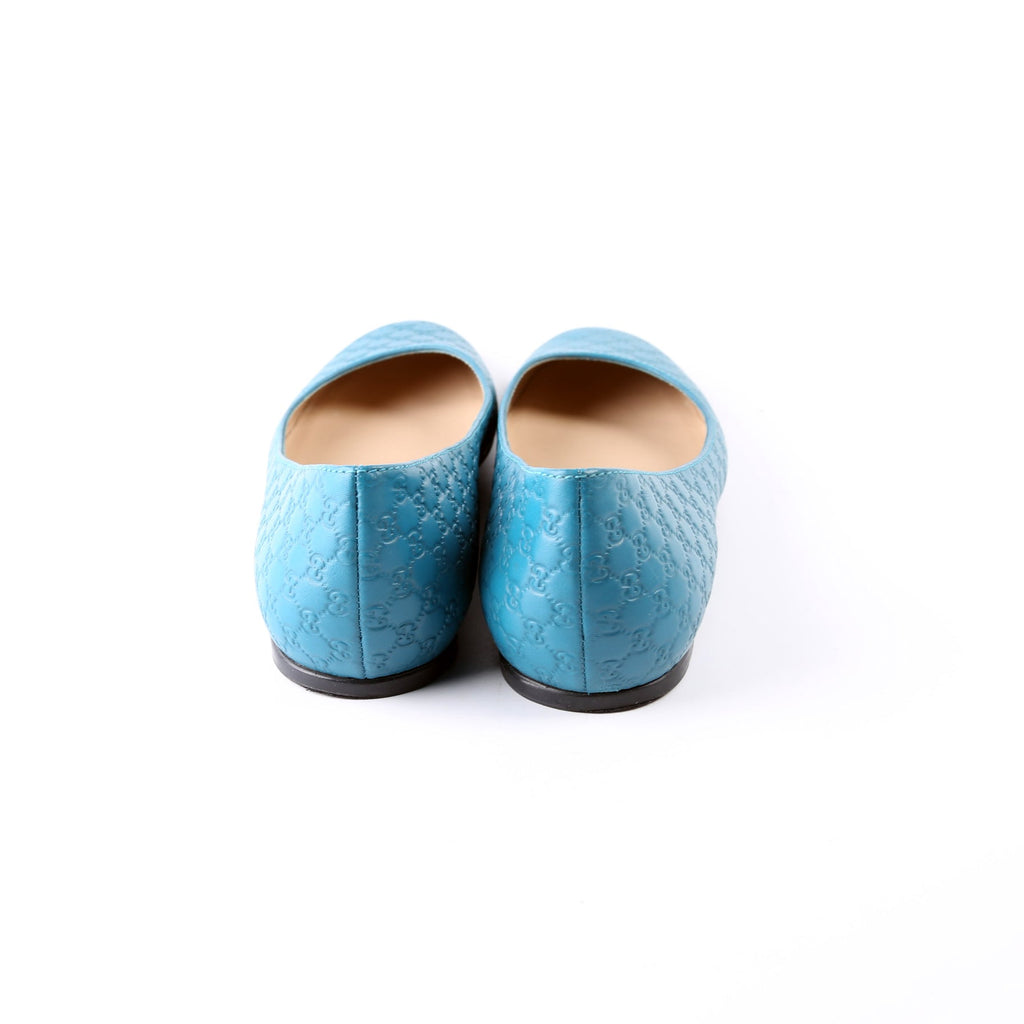 Gucci Guccissima Ballet Flats Size 37 Blue