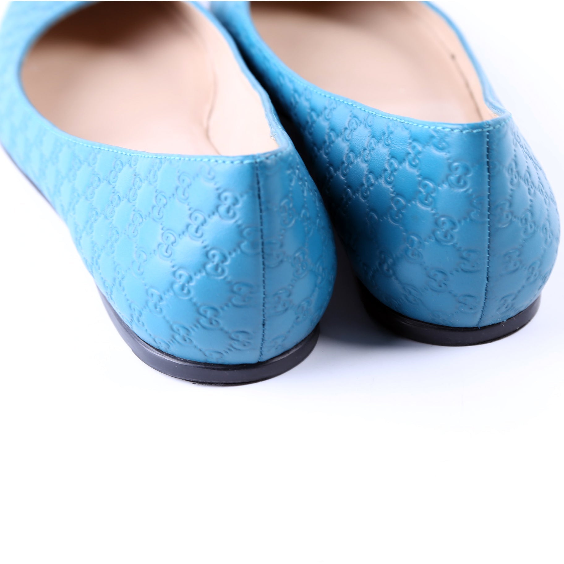 Gucci Guccissima Ballet Flats Size 37 Blue