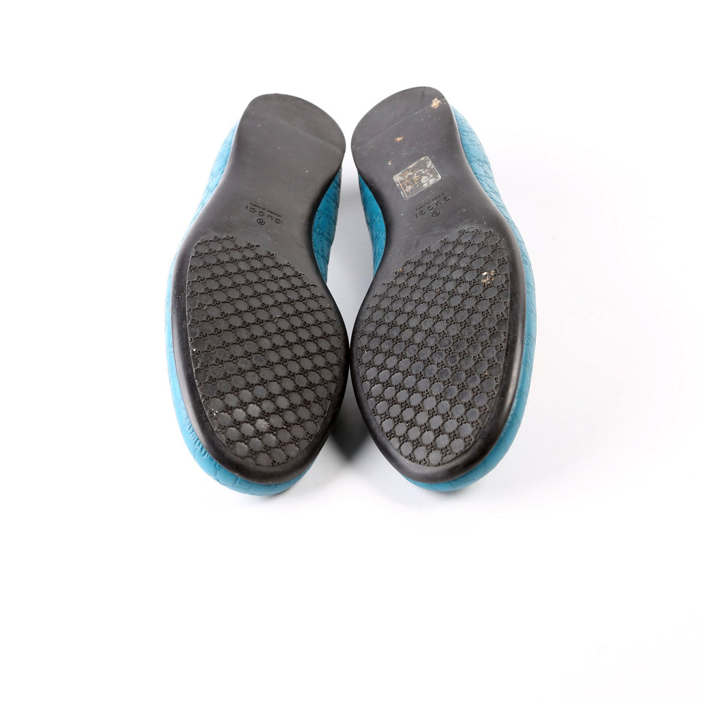 Gucci Guccissima Ballet Flats Size 37 Blue