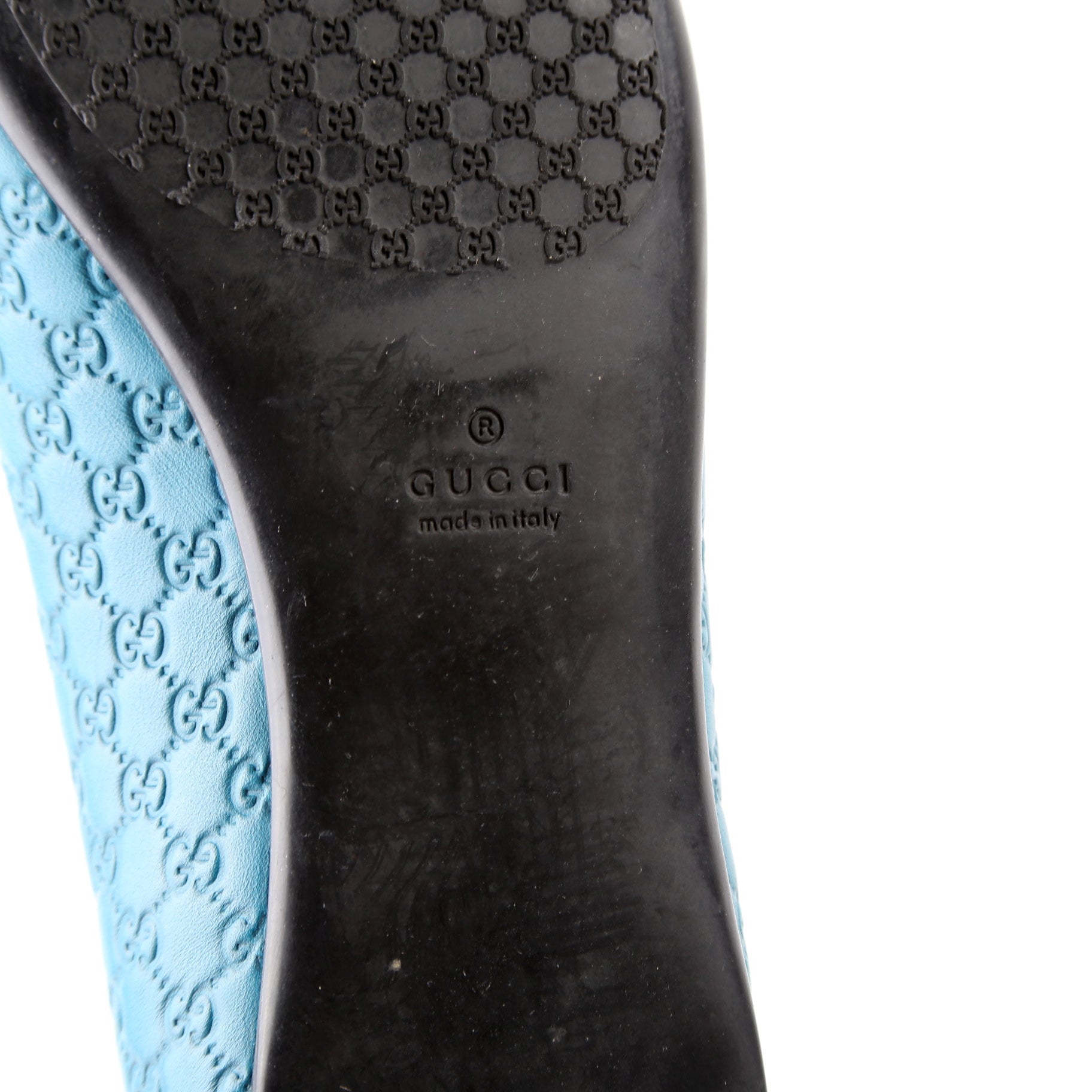 Gucci Guccissima Ballet Flats Size 37 Blue