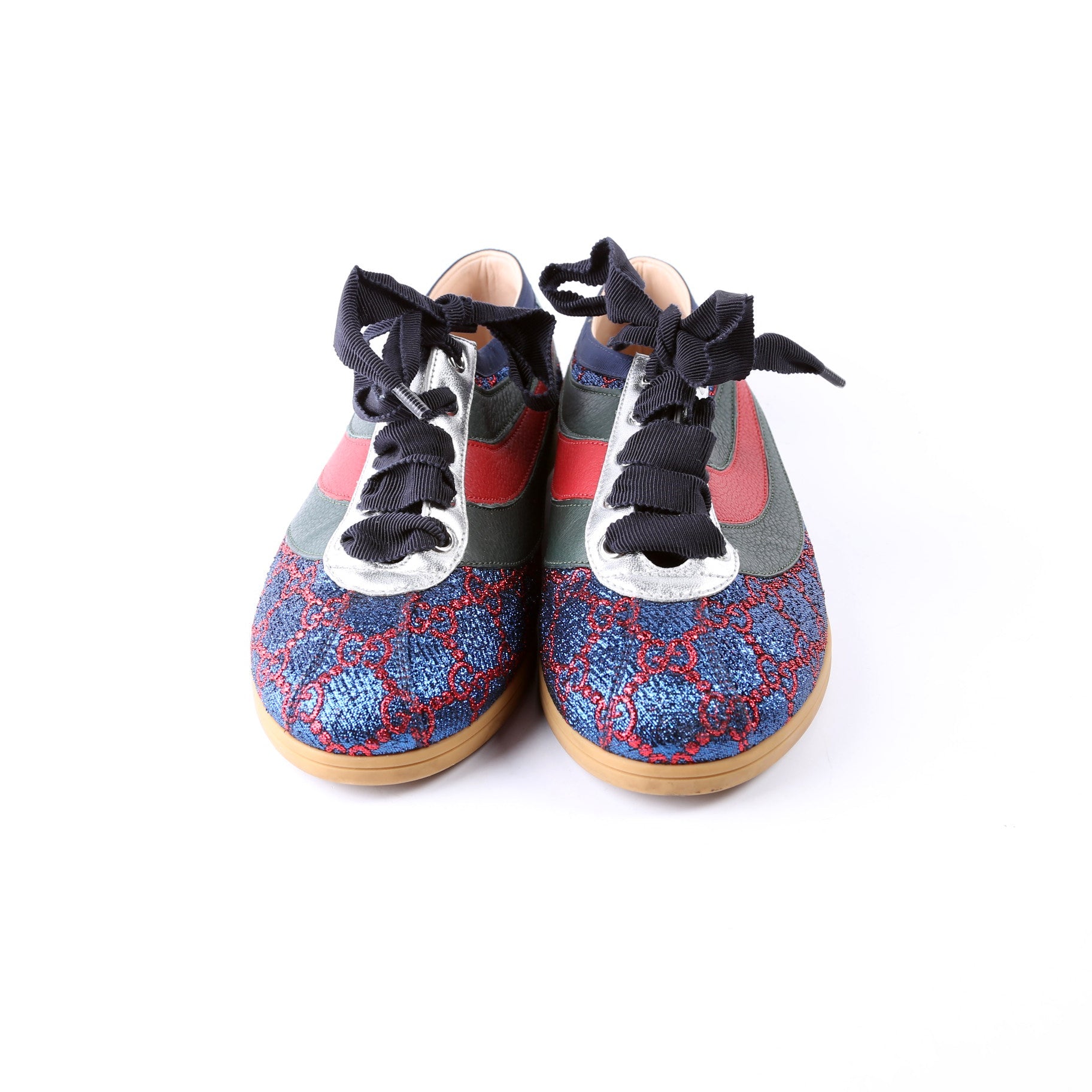 Falacer Glitter Sneakers Size 37 Blue