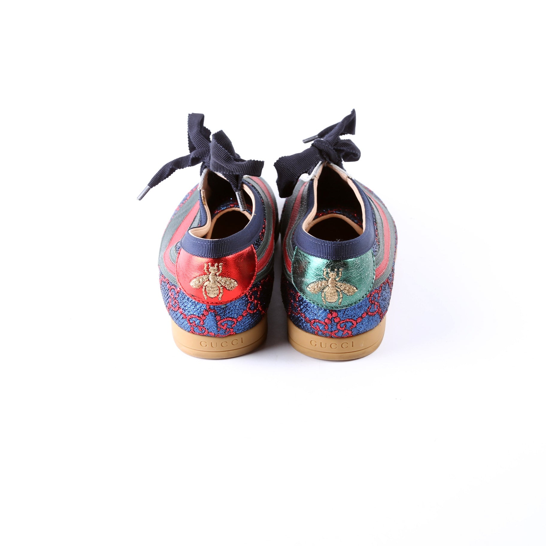 Falacer Glitter Sneakers Size 37 Blue