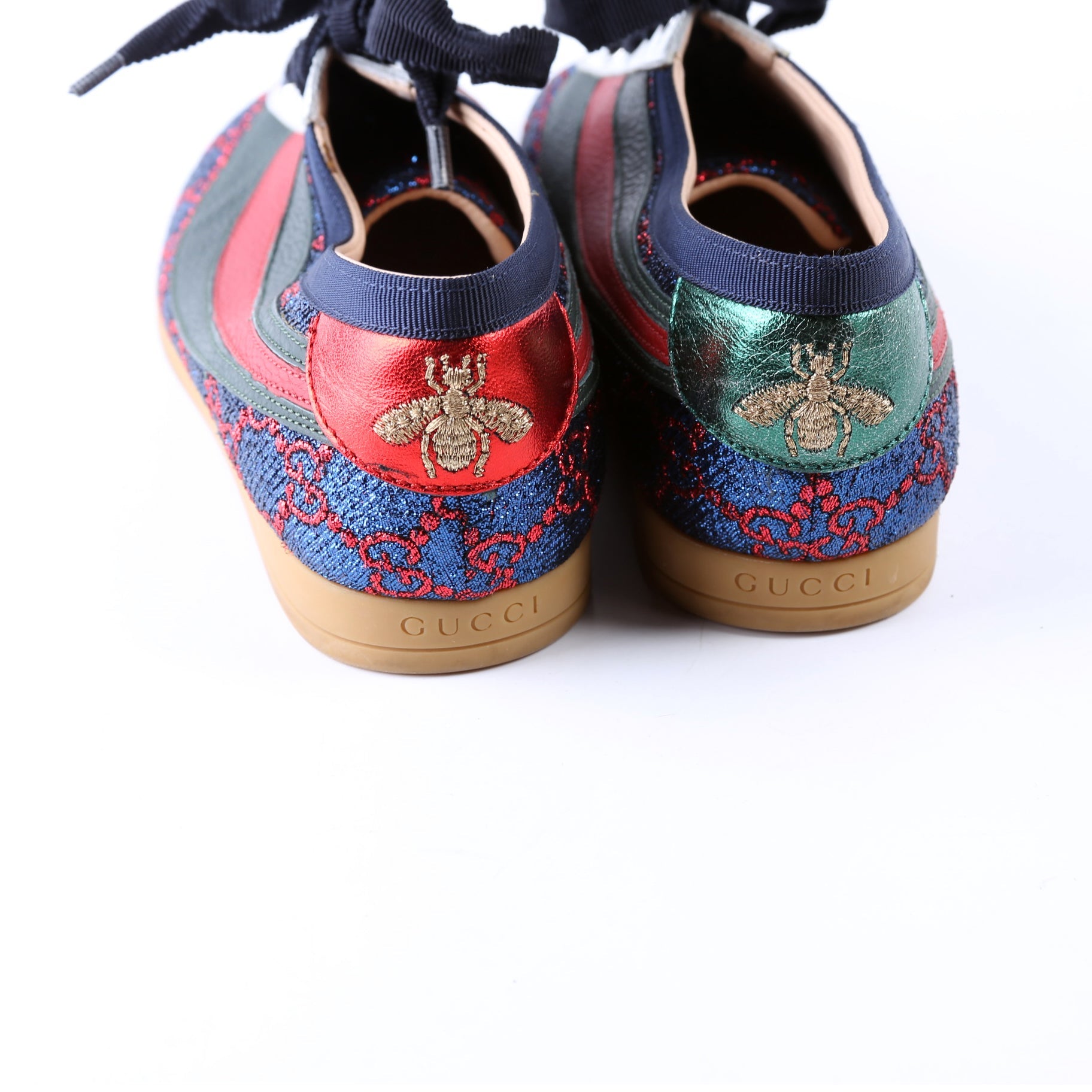 Falacer Glitter Sneakers Size 37 Blue