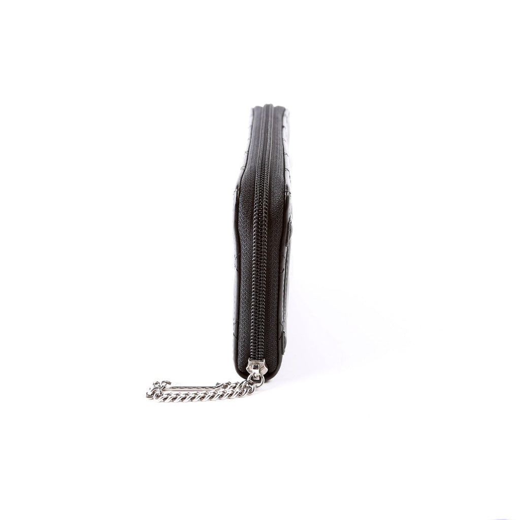 Cambon Ligne Zip Around Long Wallet Black/Pink