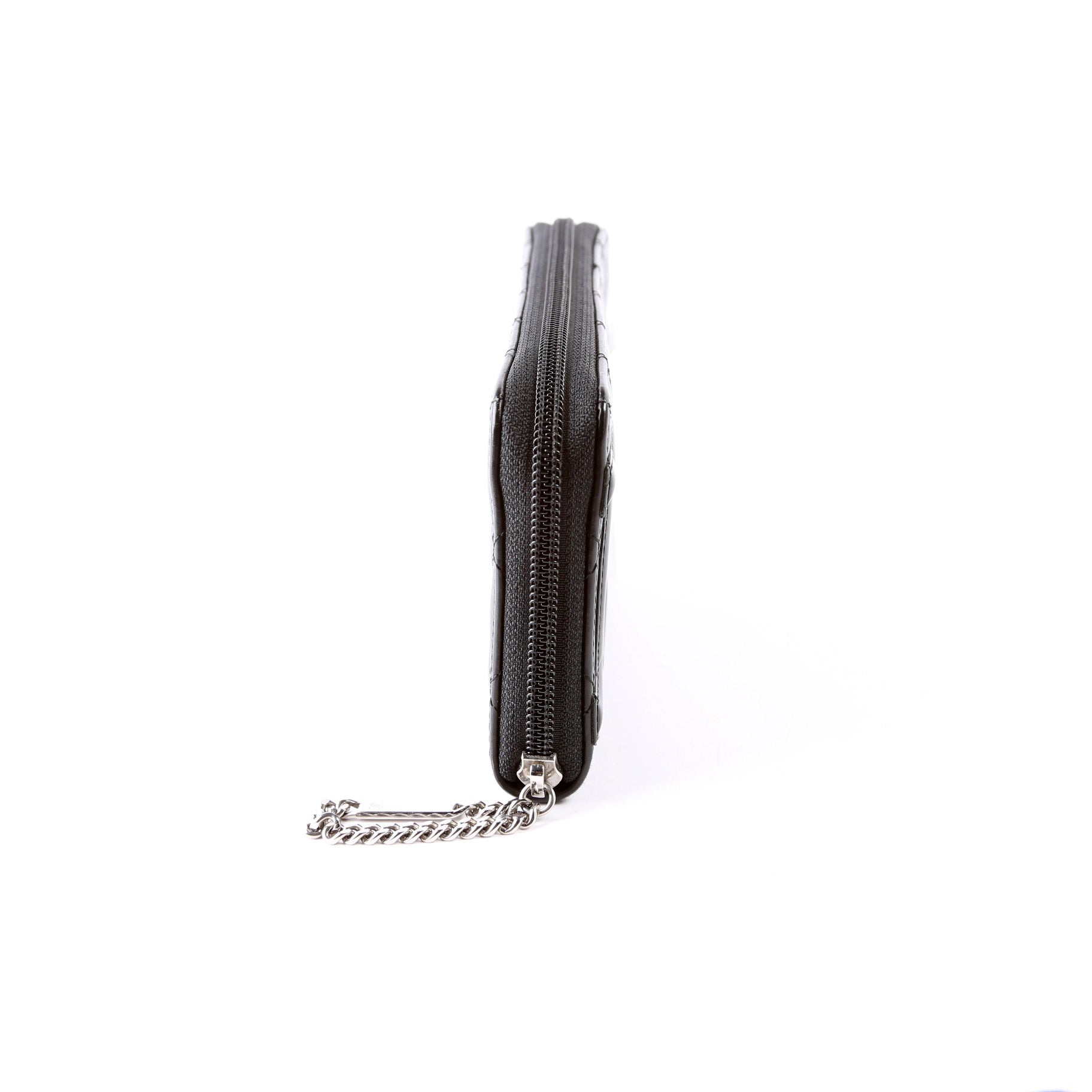 Cambon Ligne Zip Around Long Wallet Black/Pink
