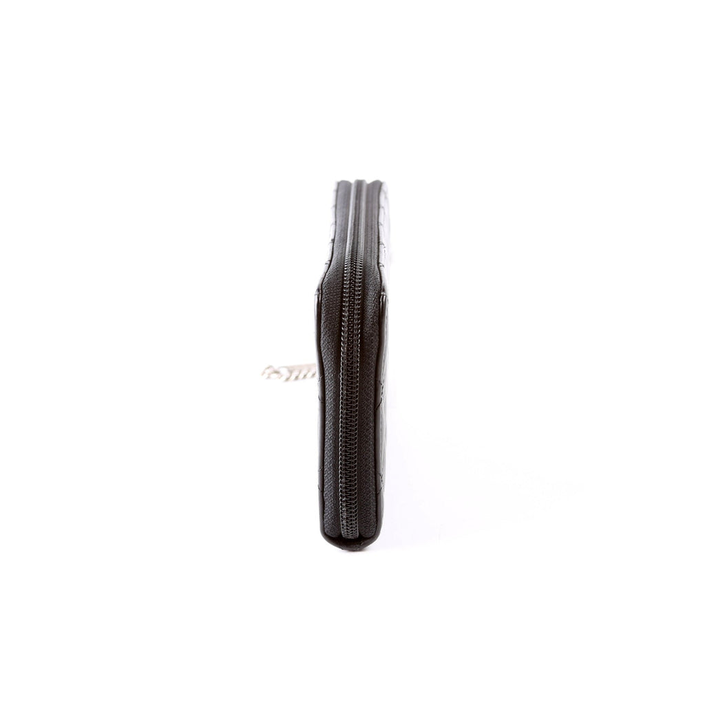 Cambon Ligne Zip Around Long Wallet Black/Pink