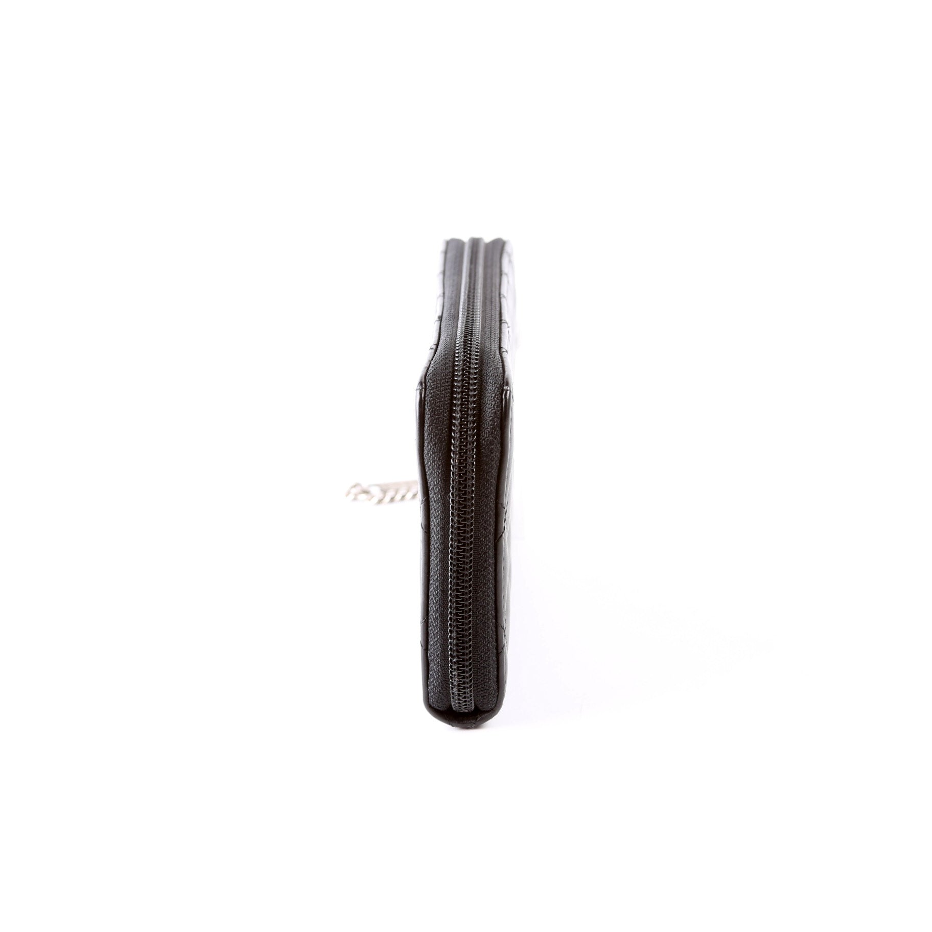 Cambon Ligne Zip Around Long Wallet Black/Pink