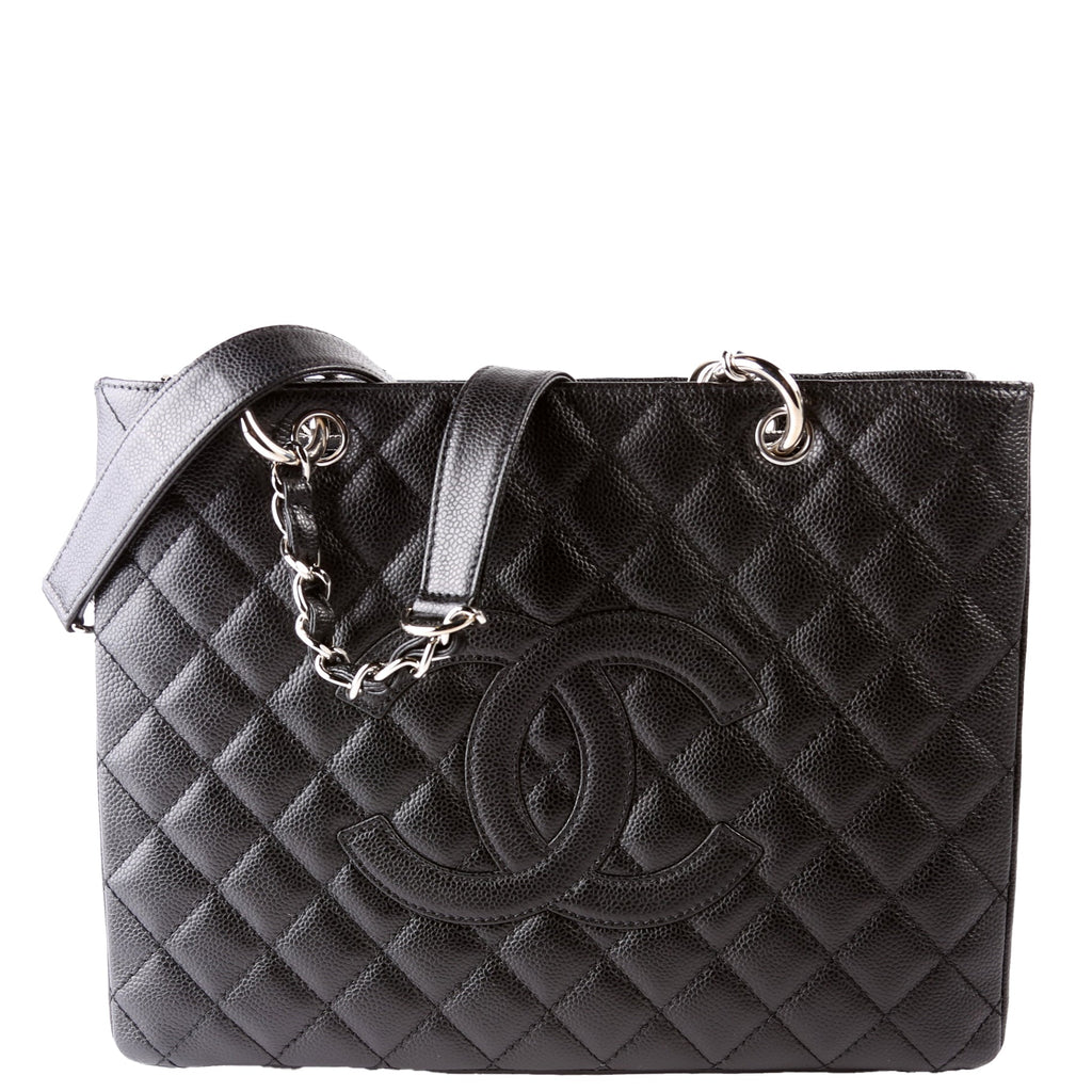 Grand Shopping Tote Caviar Black