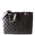 Grand Shopping Tote Caviar Black