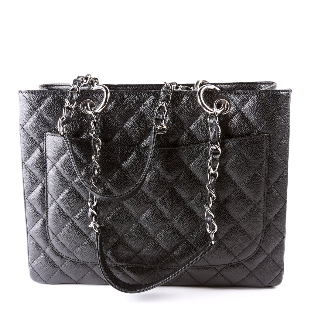 Grand Shopping Tote Caviar Black