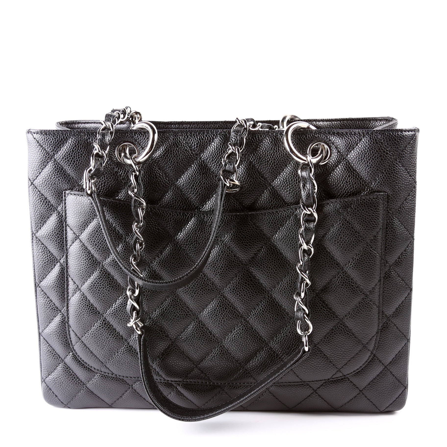 Grand Shopping Tote Caviar Black