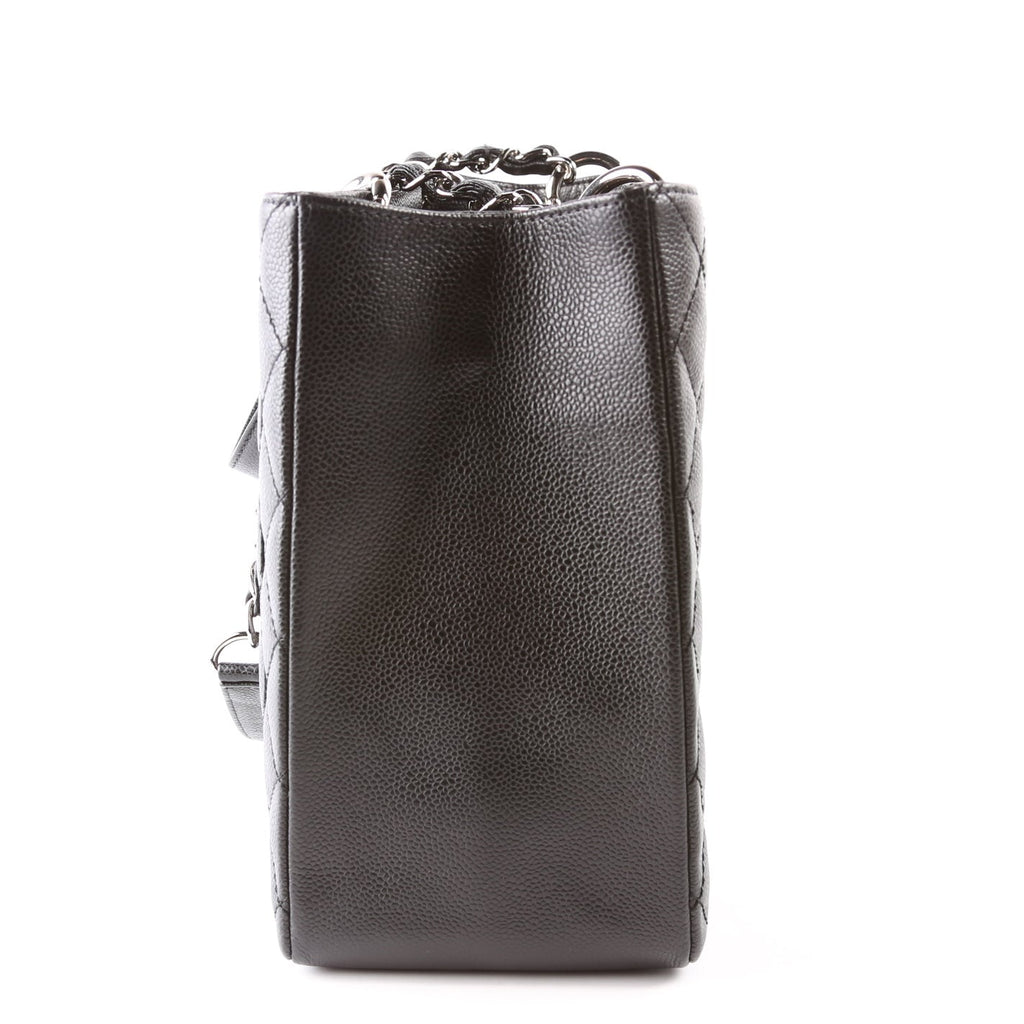 Grand Shopping Tote Caviar Black