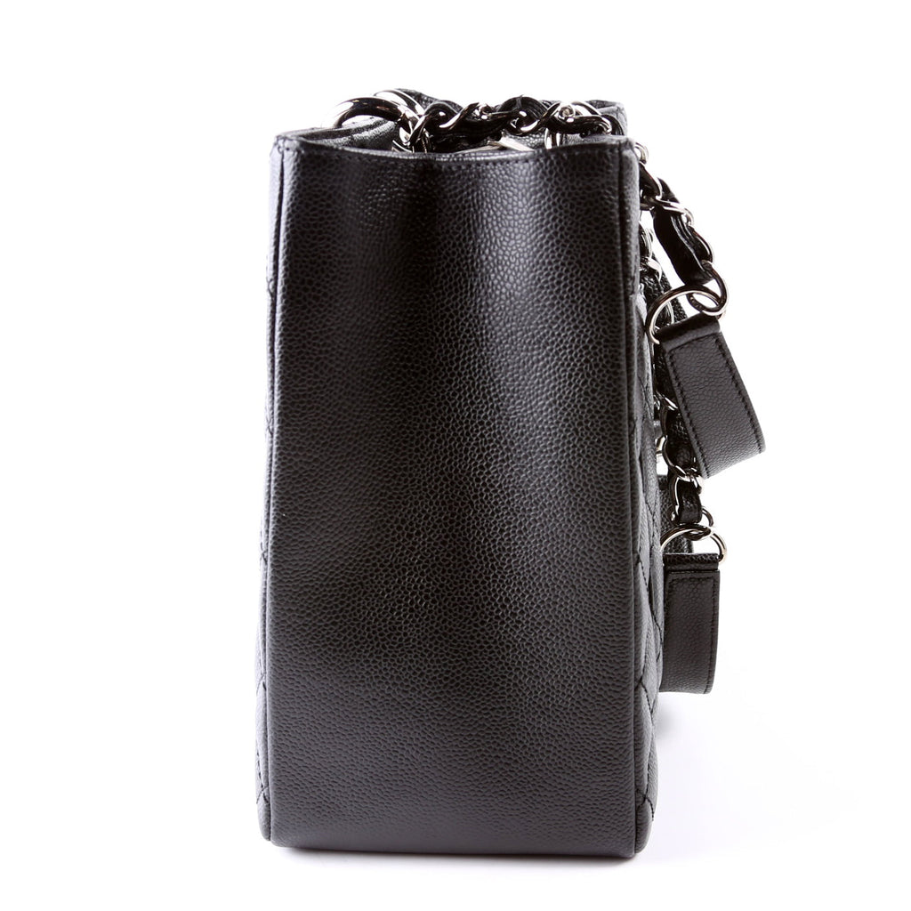 Grand Shopping Tote Caviar Black