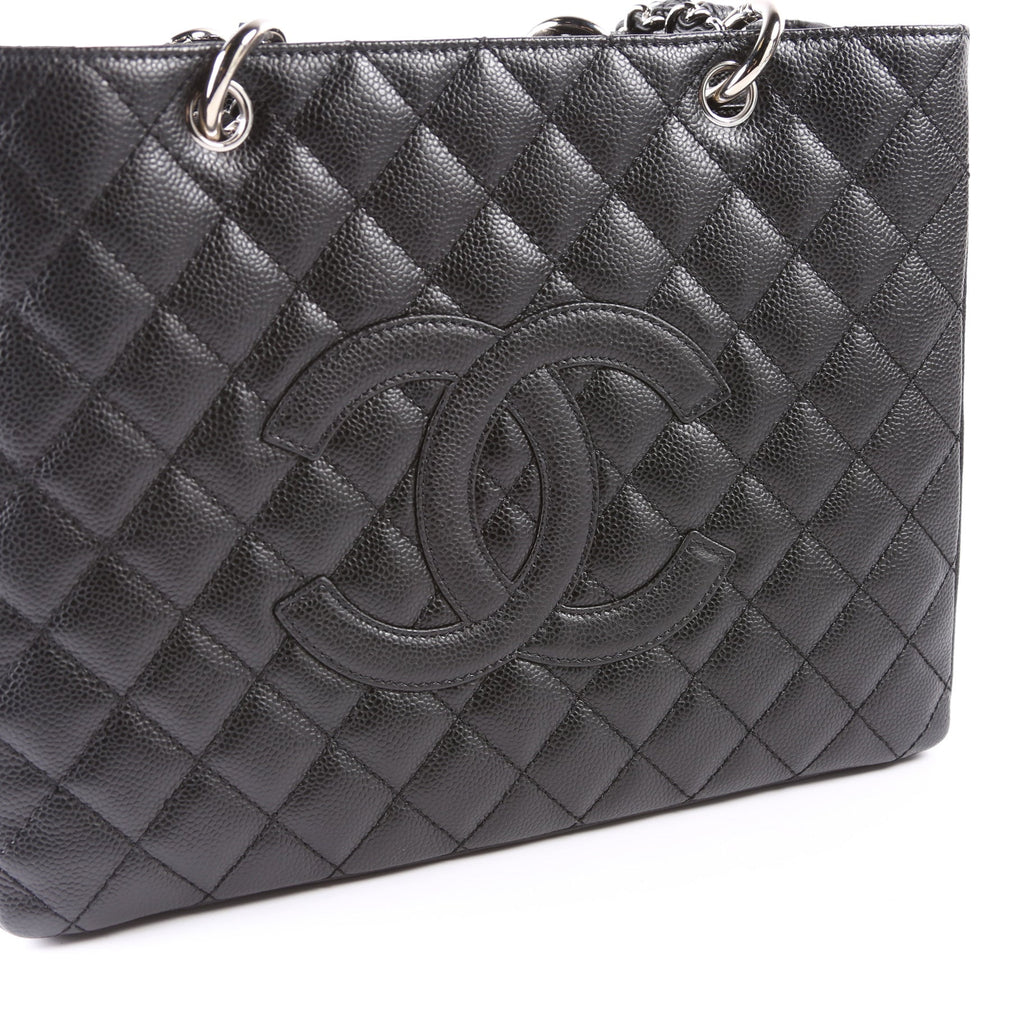 Grand Shopping Tote Caviar Black